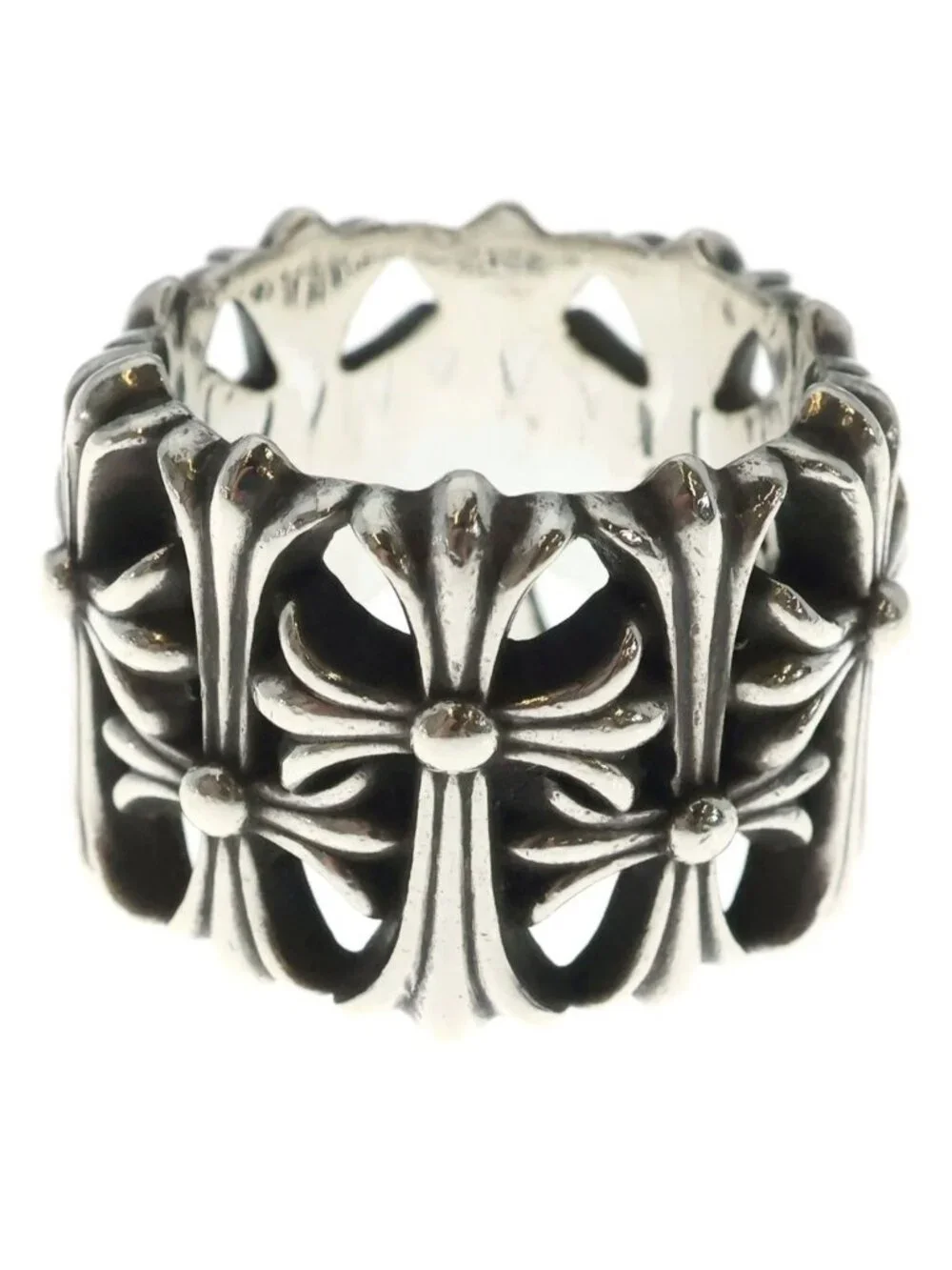 Chrome Hearts Cemetery Black Sling Silver